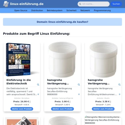 Screenshot linux-einführung.de
