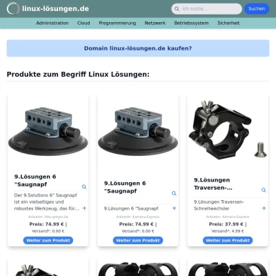 Screenshot linux-lösungen.de