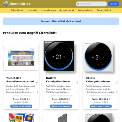 Screenshot literalität.de