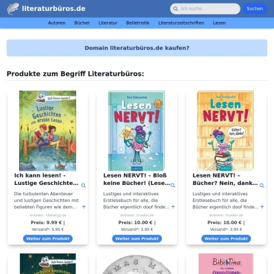 Screenshot literaturbüros.de