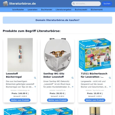 Screenshot literaturbörse.de