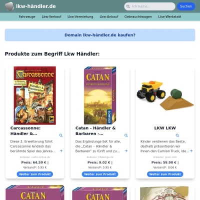 Screenshot lkw-händler.de