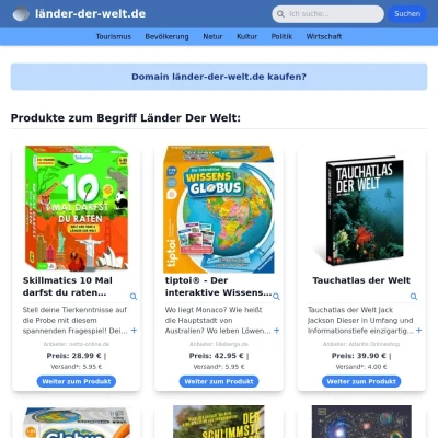 Screenshot länder-der-welt.de