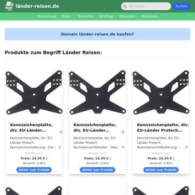 Screenshot länder-reisen.de
