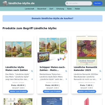 Screenshot ländliche-idylle.de
