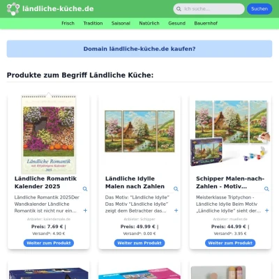 Screenshot ländliche-küche.de