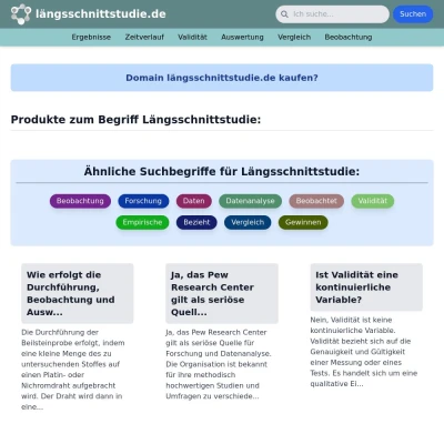 Screenshot längsschnittstudie.de