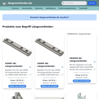 Screenshot längsverbinder.de