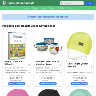 Screenshot logos-klingeltöne.de