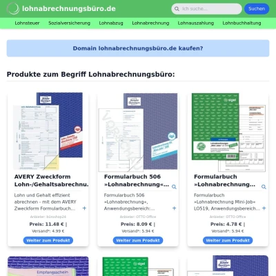 Screenshot lohnabrechnungsbüro.de