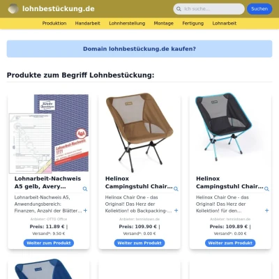 Screenshot lohnbestückung.de