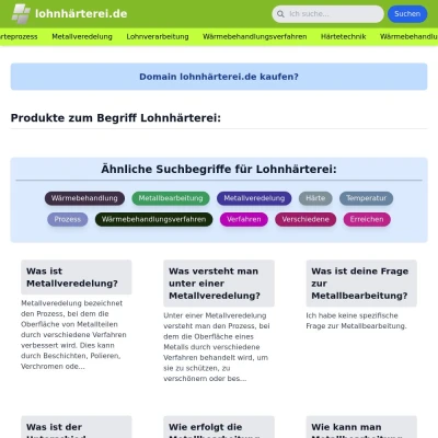 Screenshot lohnhärterei.de