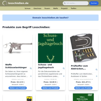 Screenshot losschießen.de