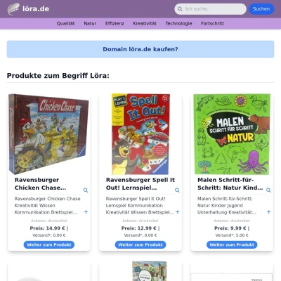 Screenshot löra.de