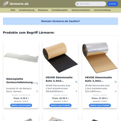 Screenshot lärmarm.de