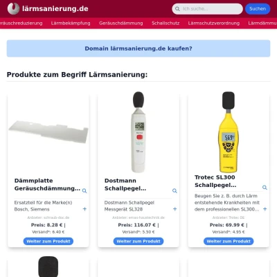 Screenshot lärmsanierung.de