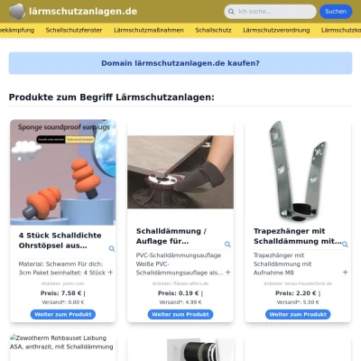 Screenshot lärmschutzanlagen.de