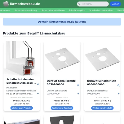 Screenshot lärmschutzbau.de