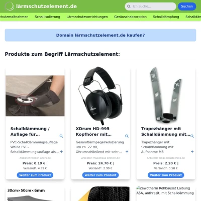 Screenshot lärmschutzelement.de