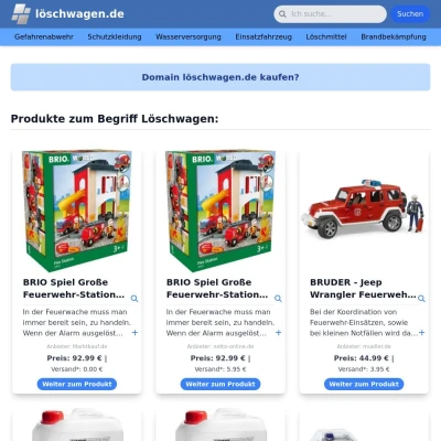 Screenshot löschwagen.de