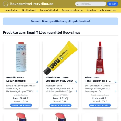 Screenshot lösungsmittel-recycling.de