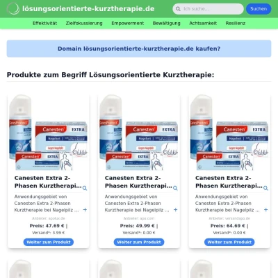 Screenshot lösungsorientierte-kurztherapie.de