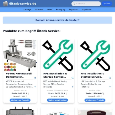 Screenshot öltank-service.de