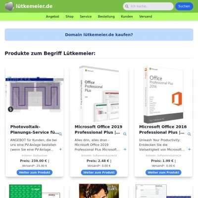 Screenshot lütkemeier.de