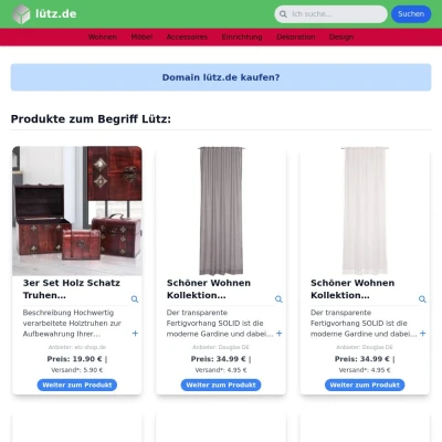 Screenshot lütz.de
