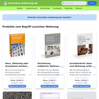 Screenshot luxuriöse-wohnung.de