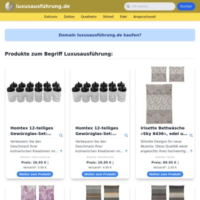Screenshot luxusausführung.de