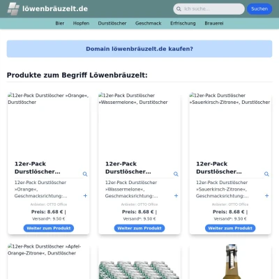 Screenshot löwenbräuzelt.de