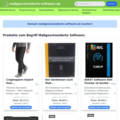 Screenshot maßgeschneiderte-software.de