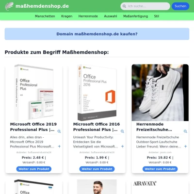 Screenshot maßhemdenshop.de