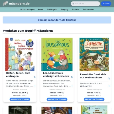 Screenshot mäandern.de