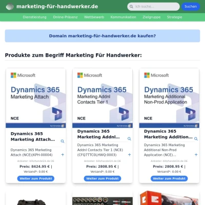 Screenshot marketing-für-handwerker.de