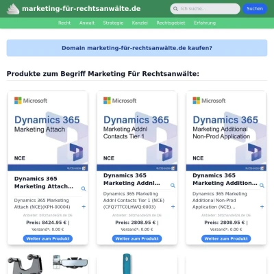 Screenshot marketing-für-rechtsanwälte.de