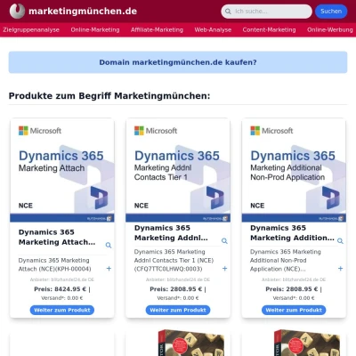 Screenshot marketingmünchen.de