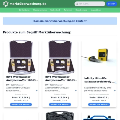 Screenshot marktüberwachung.de