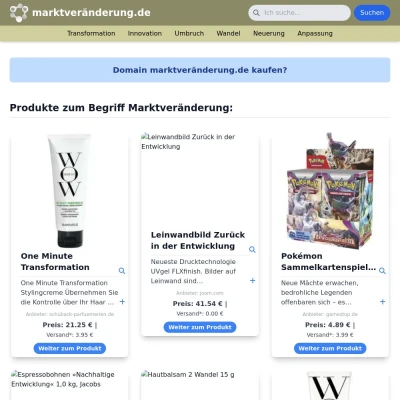 Screenshot marktveränderung.de