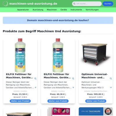 Screenshot maschinen-und-ausrüstung.de