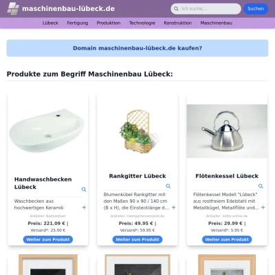 Screenshot maschinenbau-lübeck.de
