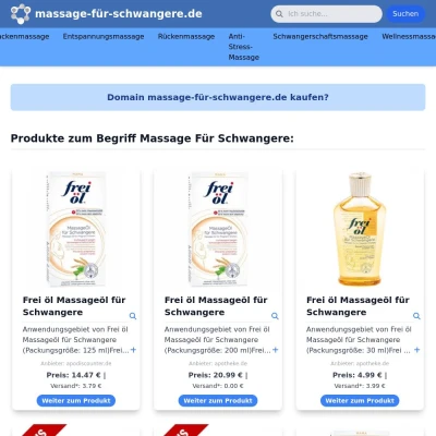 Screenshot massage-für-schwangere.de