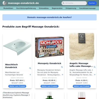 Screenshot massage-osnabrück.de