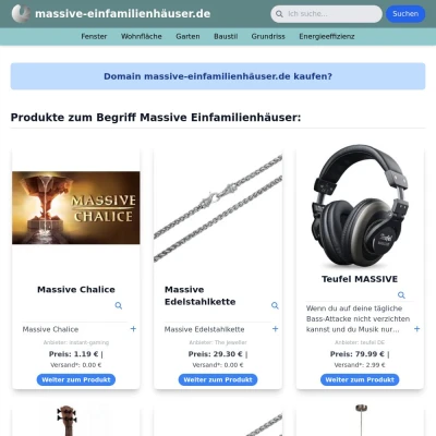 Screenshot massive-einfamilienhäuser.de