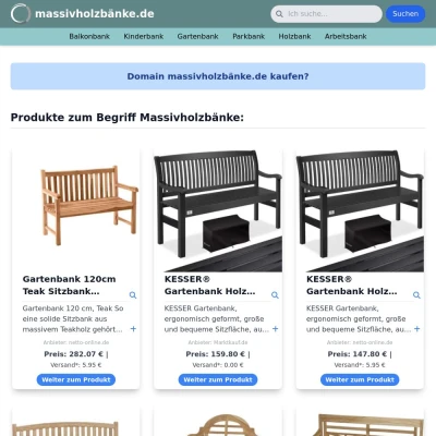 Screenshot massivholzbänke.de
