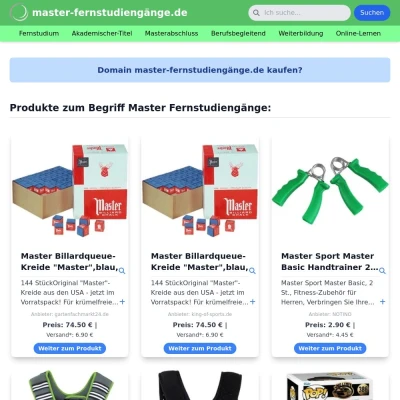 Screenshot master-fernstudiengänge.de