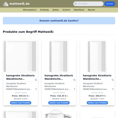 Screenshot mattweiß.de