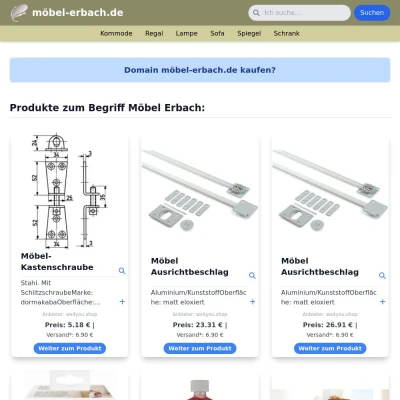 Screenshot möbel-erbach.de