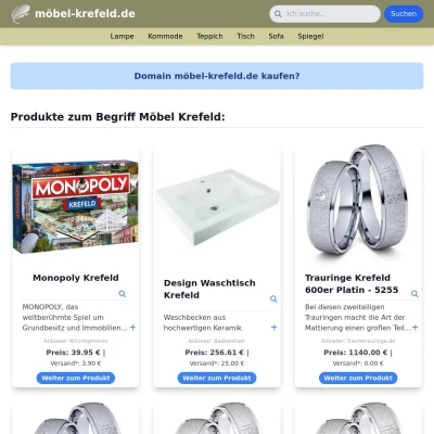 Screenshot möbel-krefeld.de